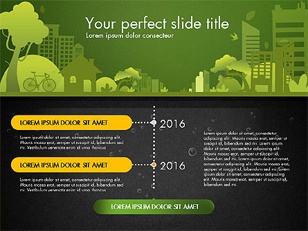 Green City Presentation Template, Slide 13, 02908, Presentation Templates — PoweredTemplate.com