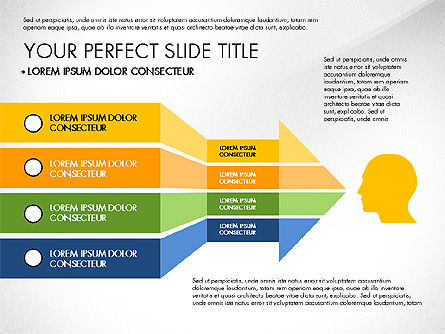 Presentazione con fasi di design piatto, Slide 4, 02911, Modelli Presentazione — PoweredTemplate.com