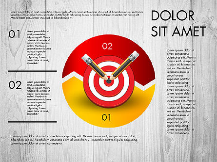 Process with Target Concept Diagram, Slide 8, 02913, Process Diagrams — PoweredTemplate.com