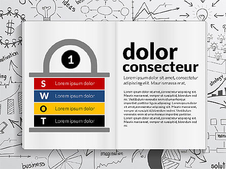 Plantilla de presentación creativa de Análisis FODA, Diapositiva 5, 02915, Modelos de negocios — PoweredTemplate.com
