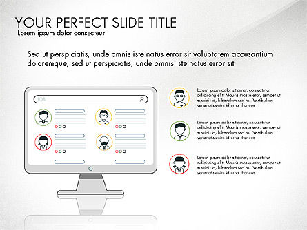 Search Concept Presentation Template, Slide 2, 02925, Presentation Templates — PoweredTemplate.com