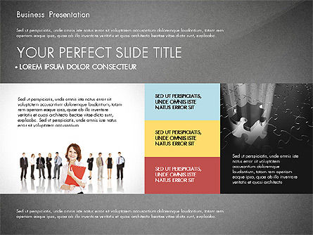 Professionele bedrijfspresentatie met data-driven grafieken, Dia 12, 02927, Presentatie Templates — PoweredTemplate.com