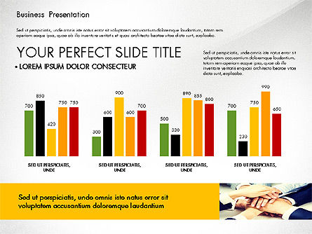 Presentazione aziendale professionale con grafici basati su dati, Slide 7, 02927, Modelli Presentazione — PoweredTemplate.com