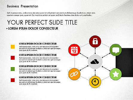Présentation commerciale professionnelle avec tableaux basés sur les données, Diapositive 8, 02927, Modèles de présentations — PoweredTemplate.com