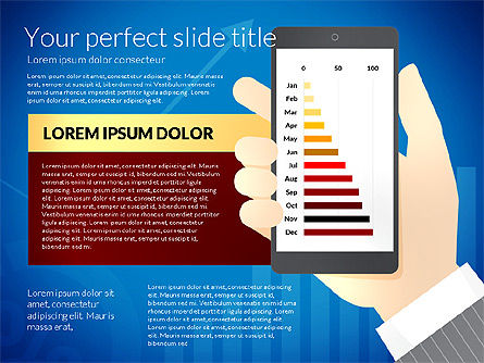 Dati guidato modello di presentazione con lo smartphone, Slide 3, 02931, Diagrammi e Grafici con Dati — PoweredTemplate.com