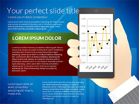 Dati guidato modello di presentazione con lo smartphone, Slide 6, 02931, Diagrammi e Grafici con Dati — PoweredTemplate.com