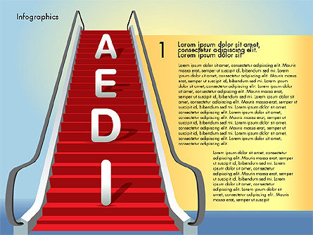 Pasos para el éxito, Diapositiva 3, 02932, Diagramas de la etapa — PoweredTemplate.com