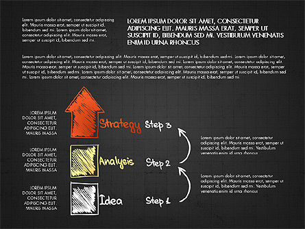 Concept de plan d'affaires, Diapositive 12, 02933, Schémas de procédés — PoweredTemplate.com