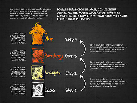Concepto del plan de negocios, Diapositiva 13, 02933, Diagramas de proceso — PoweredTemplate.com
