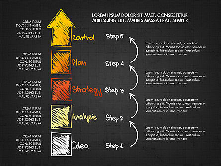 Concept de plan d'affaires, Diapositive 14, 02933, Schémas de procédés — PoweredTemplate.com