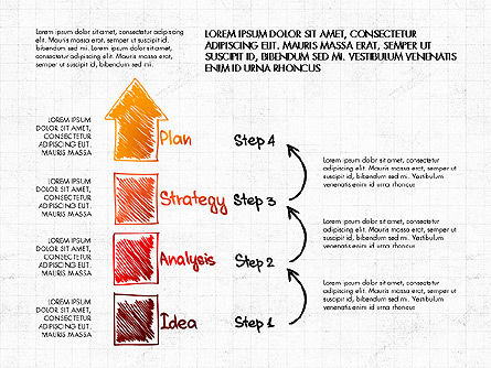 Concepto del plan de negocios, Diapositiva 5, 02933, Diagramas de proceso — PoweredTemplate.com