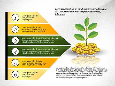 Concept d'options d'investissement, Diapositive 12, 02934, Schémas d'étapes — PoweredTemplate.com