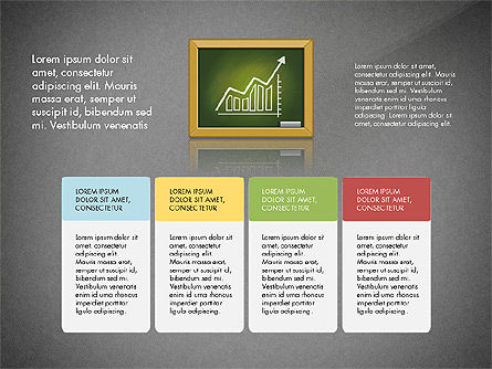 Business Presentation with Chalkboard Chart, Slide 12, 02935, Business Models — PoweredTemplate.com