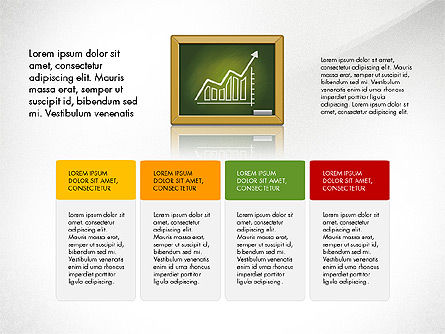 Business Presentation with Chalkboard Chart, Slide 4, 02935, Business Models — PoweredTemplate.com