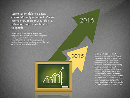 Business Presentation with Chalkboard Chart, Slide 9, 02935, Business Models — PoweredTemplate.com