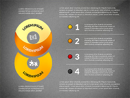 Mobius Strip Opciones Concepto, Diapositiva 15, 02936, Diagramas de la etapa — PoweredTemplate.com