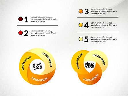 Mobius Strip Opciones Concepto, Diapositiva 5, 02936, Diagramas de la etapa — PoweredTemplate.com