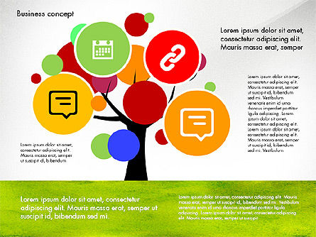 Plantilla de presentación de ideas de inicio, Plantilla de PowerPoint, 02940, Plantillas de presentación — PoweredTemplate.com