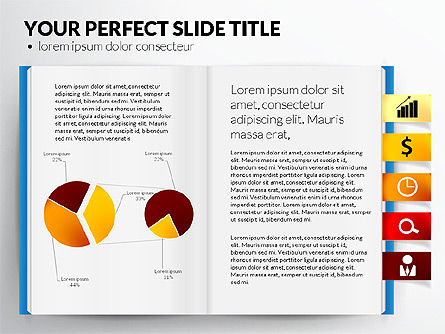 Buka Buku Dengan Grafik Bookmark Dan Data, Slide 8, 02941, Bagan dan Diagram berdasarkan Data — PoweredTemplate.com