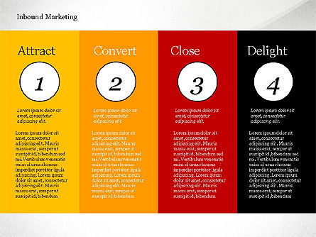 Schema di marketing inbound, Modello PowerPoint, 02949, Modelli di lavoro — PoweredTemplate.com