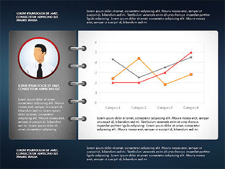 Gráficos de datos de informe, Diapositiva 4, 02954, Diagramas basados en datos — PoweredTemplate.com