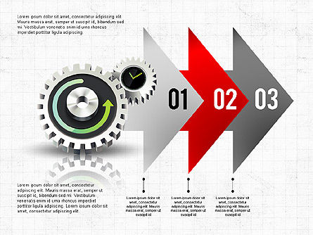 Business Process Stages Concept, Slide 3, 02962, Process Diagrams — PoweredTemplate.com