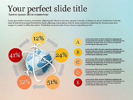 Travel infographics template, Dia 13, 02963, Infographics — PoweredTemplate.com