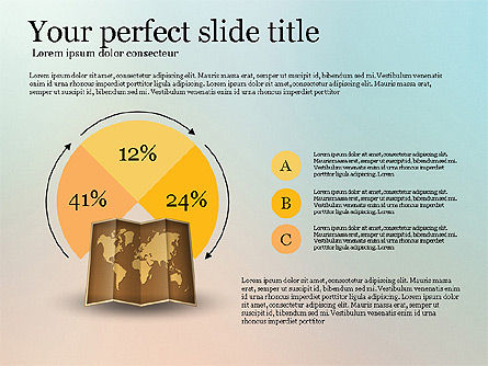 旅行インフォグラフィックステンプレート, スライド 14, 02963, インフォグラフィック — PoweredTemplate.com
