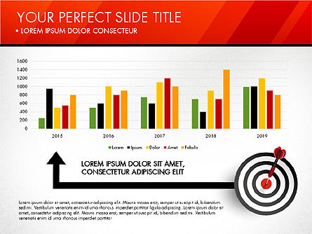 Laporan Bisnis Slide Dek Dengan Target, 02965, Bagan dan Diagram berdasarkan Data — PoweredTemplate.com