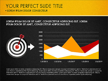 Rapporto di affari di diapositive con l'obiettivo, Slide 16, 02965, Diagrammi e Grafici con Dati — PoweredTemplate.com