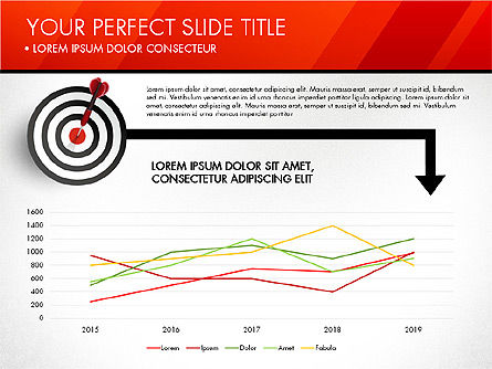Rapporto di affari di diapositive con l'obiettivo, Slide 4, 02965, Diagrammi e Grafici con Dati — PoweredTemplate.com