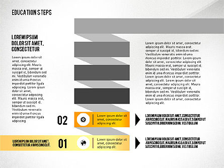 Langkah Pendidikan, Slide 3, 02966, Bagan dan Diagram Pendidikan — PoweredTemplate.com