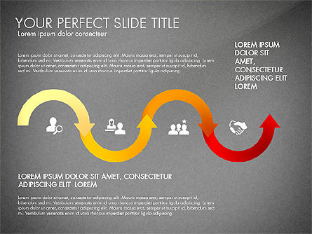 Directions et options, Diapositive 15, 02967, Schémas de procédés — PoweredTemplate.com