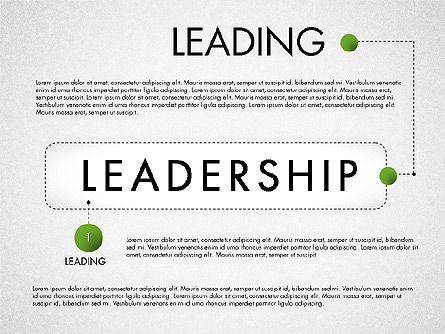 Modèle de présentation de concept de leadership, Modele PowerPoint, 02969, Modèles de présentations — PoweredTemplate.com