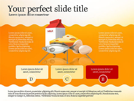 Nutrisi Dalam Infografis Makanan, Slide 10, 02973, Infografis — PoweredTemplate.com