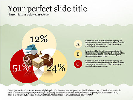 식품 infographics의 영양소, 슬라이드 5, 02973, 인포메이션 그래픽 — PoweredTemplate.com