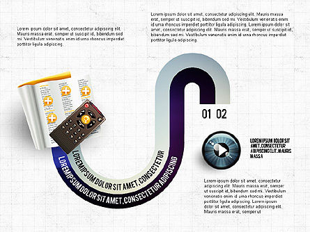 TV Invographics, Slide 3, 02978, Infographics — PoweredTemplate.com