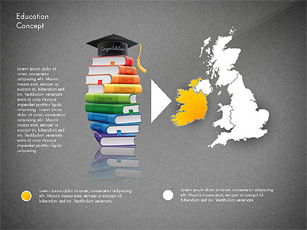 Infografía de Educación Plantilla, Diapositiva 12, 02979, Diagramas y gráficos educativos — PoweredTemplate.com