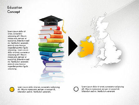 Onderwijs infographics template, Dia 4, 02979, Educatieve Grafieken en Diagrammen — PoweredTemplate.com