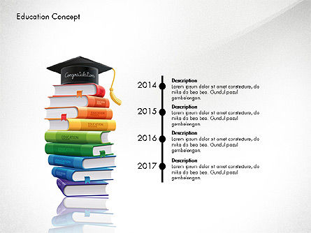 Infografía de Educación Plantilla, Diapositiva 8, 02979, Diagramas y gráficos educativos — PoweredTemplate.com