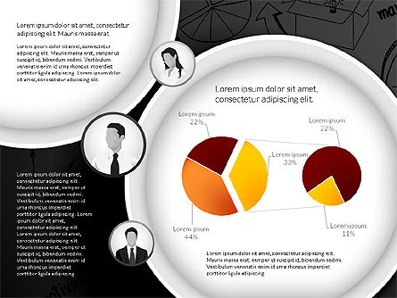 Konsep Hasil Perusahaan Data Driven, Slide 14, 02983, Bagan dan Diagram berdasarkan Data — PoweredTemplate.com