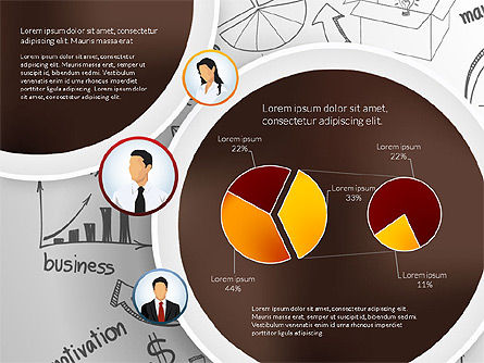 Dati guidato risultati aziendali concetto, Slide 6, 02983, Diagrammi e Grafici con Dati — PoweredTemplate.com