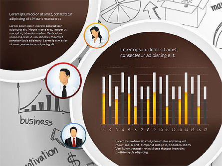 データ駆動型企業の業績コンセプト, スライド 7, 02983, データベースの図＆グラフ — PoweredTemplate.com