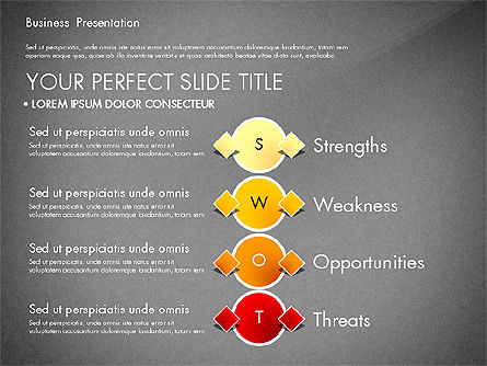 Diagram Alat Analisis Diagram Swot, Slide 10, 02986, Model Bisnis — PoweredTemplate.com