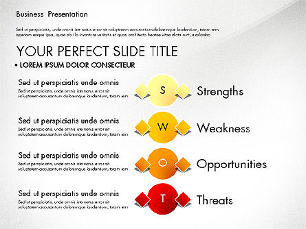 SWOT Analysis Process Diagram Toolbox, Slide 2, 02986, Business Models — PoweredTemplate.com