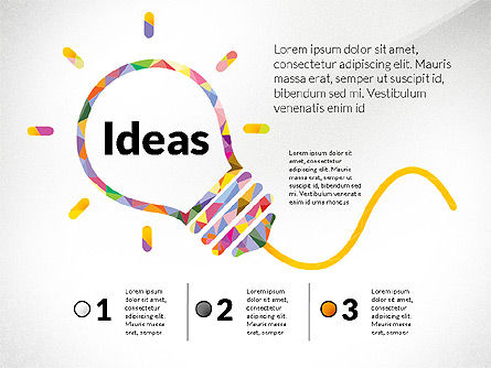 Plantilla de presentación de ideas creativas, Plantilla de PowerPoint, 02987, Plantillas de presentación — PoweredTemplate.com