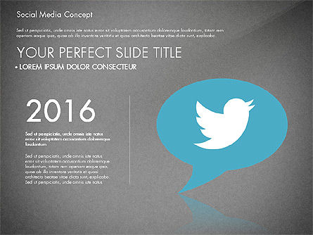 Social Media Concept Presentation Template, Slide 10, 02994, Presentation Templates — PoweredTemplate.com
