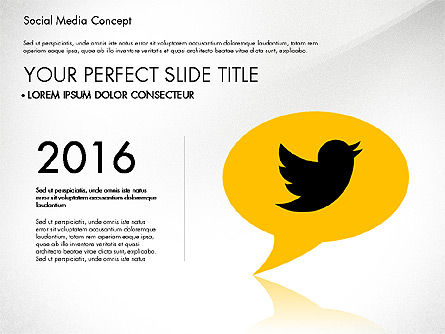 Social Media Concept Presentation Template, Slide 2, 02994, Presentation Templates — PoweredTemplate.com