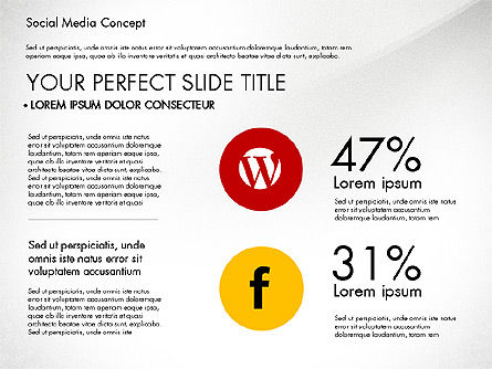 Social Media Concept Presentation Template, Slide 5, 02994, Presentation Templates — PoweredTemplate.com