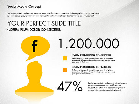 Social Media Concept Presentation Template, Slide 6, 02994, Presentation Templates — PoweredTemplate.com
